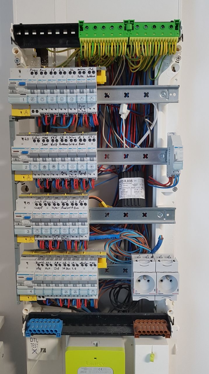 Tableau électrique installé par BBA Energie